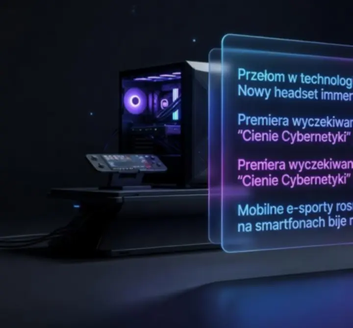 Dynamiczna futurystyczna scena gamingowa z neonowymi kolorami